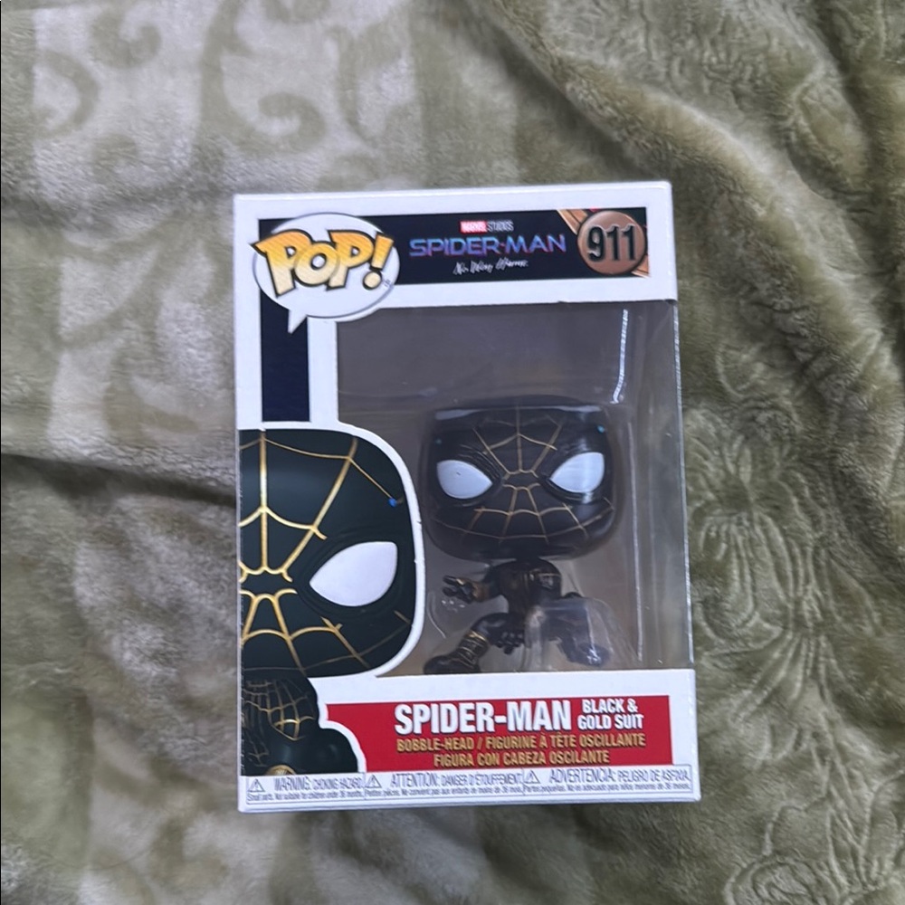Spider-Man Black & Gold Suit Pop! Figure